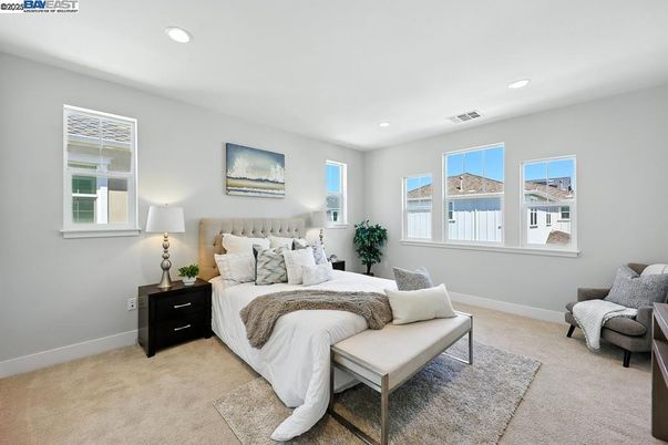 Bedroom, Interior, Recessed Lighting