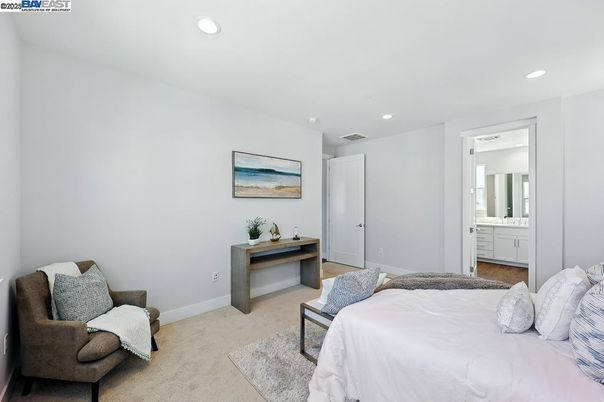 Bedroom, Interior, Recessed Lighting
