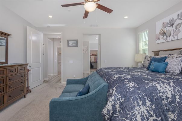 Bedroom, Interior, Recessed Lighting