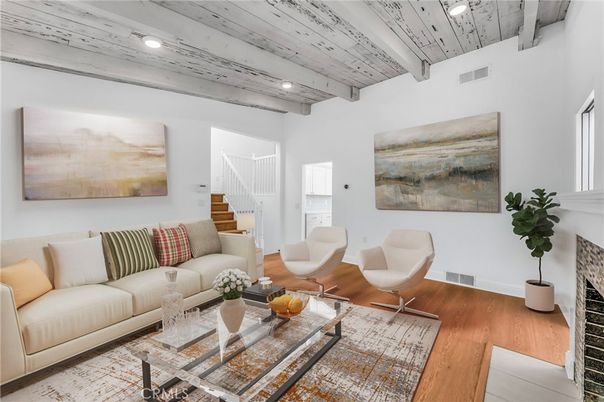 Interior, Living room, Recessed Lighting, Wooden Ceilings, Wood Texture Flooring