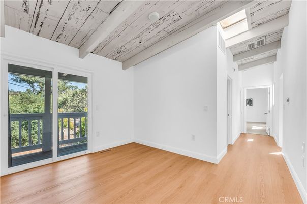 Empty room, Interior, Wooden Ceilings, Wood Texture Flooring