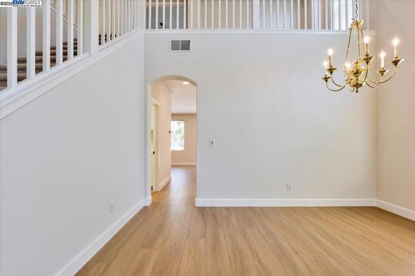 Chandelier, Interior, Wood Texture Flooring