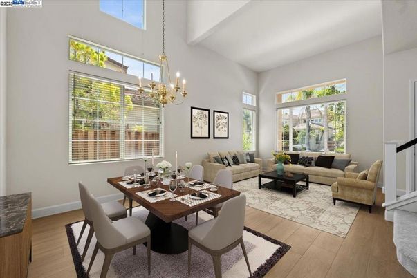 Chandelier, Dining room, Interior, Living room, Wood Texture Flooring