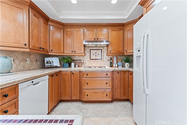 Interior, Kitchen, Recessed Lighting, Tile Countertops