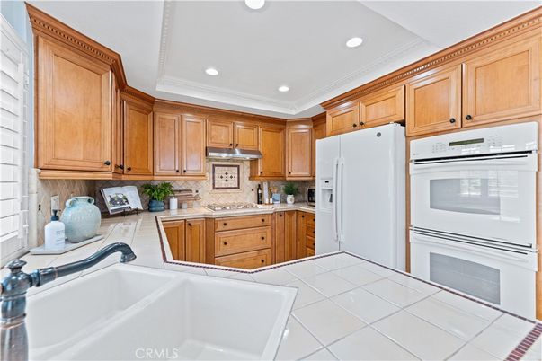 Interior, Kitchen, Recessed Lighting, Tile Countertops
