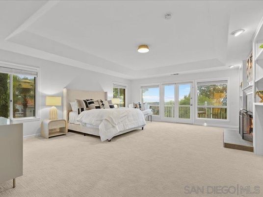 Bedroom, Fireplace, Interior