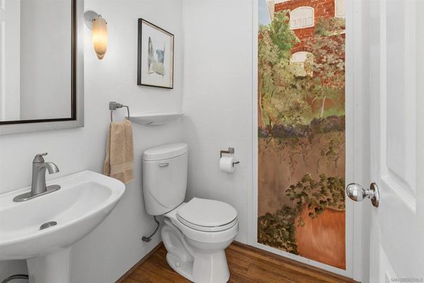 Bathroom, Interior, Wood Texture Flooring