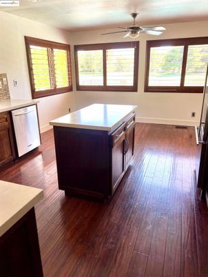 Interior, Kitchen, Wood Texture Flooring