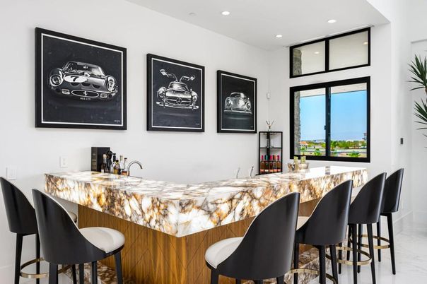 Interior, Marble, Recessed Lighting