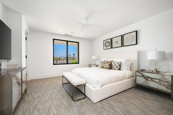 Bedroom, Interior, Recessed Lighting