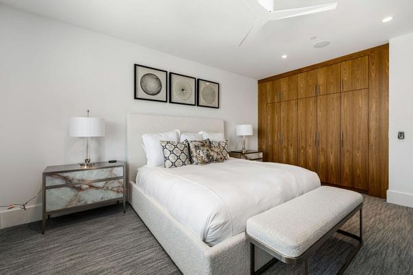 Bedroom, Interior, Recessed Lighting