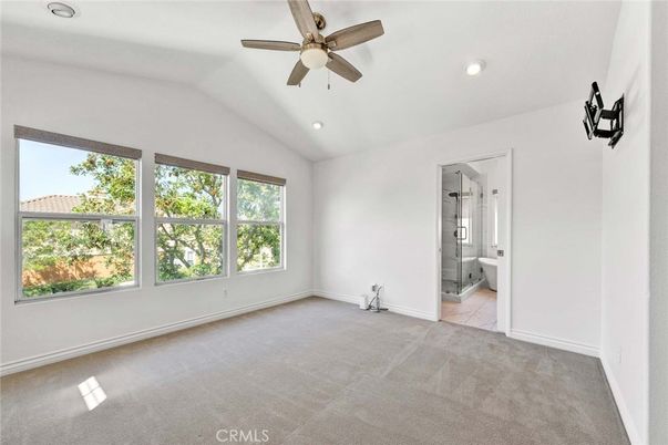 Bathroom, Empty room, Glass Shower, Interior, Recessed Lighting