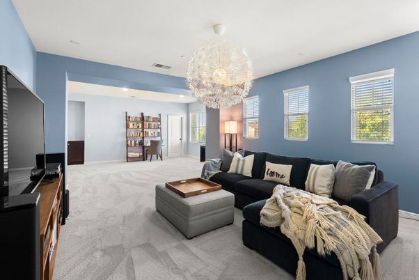Chandelier, Interior, Living room, Recessed Lighting