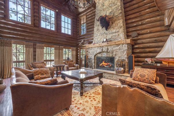 Fireplace, Interior, Living room, Stone Walls, Wooden Beams, Wooden Ceilings, Wood Texture Flooring, Wooden Walls