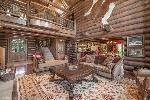 Chandelier, Interior, Living room, Wooden Beams, Wooden Ceilings, Wood Texture Flooring, Wooden Walls