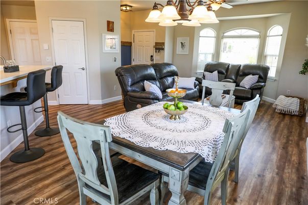 Chandelier, Dining room, Interior, Living room, Wood Texture Flooring