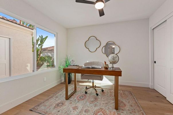 Home Office, Interior, Wood Texture Flooring