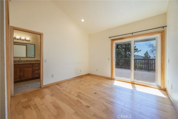 Bathroom, Empty room, Interior, Recessed Lighting, Wood Texture Flooring