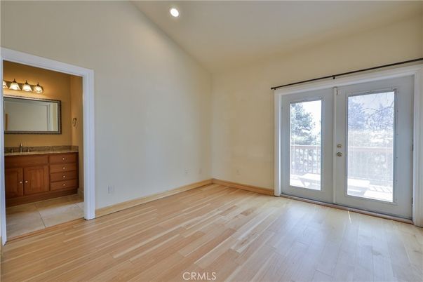 Bathroom, Empty room, Interior, Recessed Lighting, Wood Texture Flooring