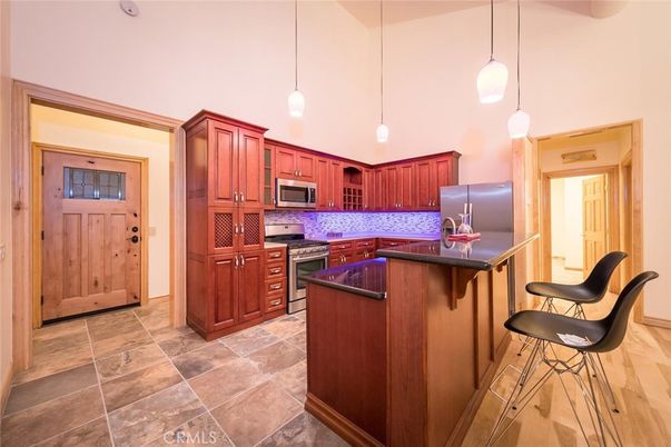 Interior, Kitchen, Pendant Lights, Stainless Steel Appliances