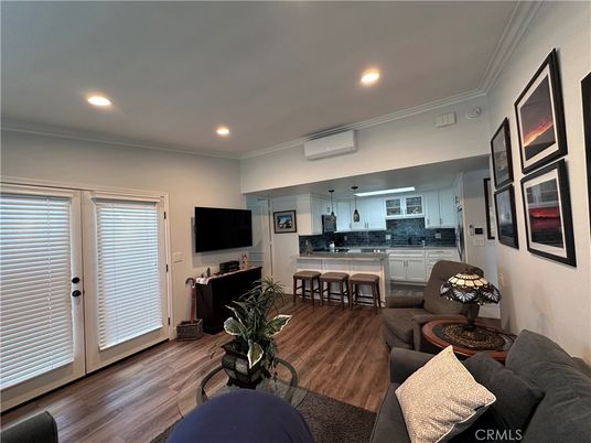 Interior, Kitchen, Living room, Recessed Lighting, Wood Texture Flooring