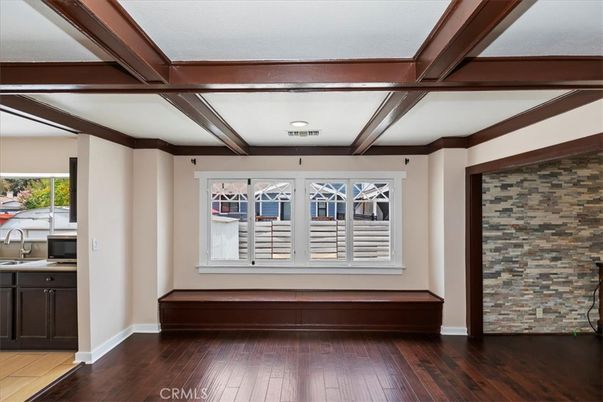 Interior, Recessed Lighting, Stone Walls, Wood Texture Flooring