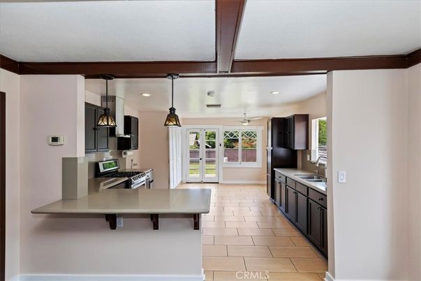 Interior, Kitchen, Pendant Lights, Recessed Lighting, Stainless Steel Appliances