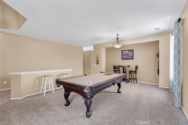Billiard Table, Game Room, Interior, Pendant Lights