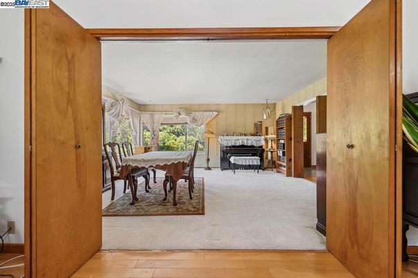 Dining room, Interior, Piano, Wood Texture Flooring