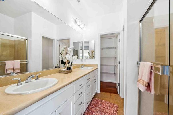 Bathroom, Dual Sink Vanities, Glass Shower, Interior, Walk-in Closets