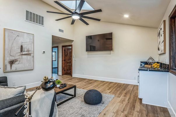 Interior, Recessed Lighting, Wood Texture Flooring