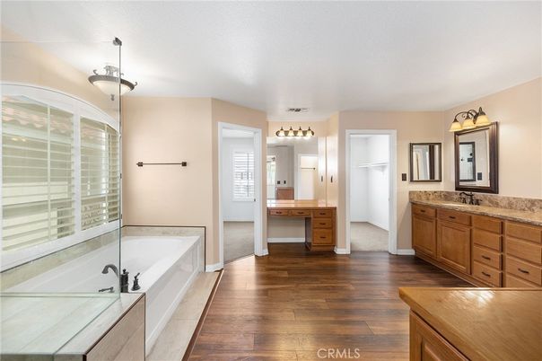 Bathroom, Interior, Wood Texture Flooring