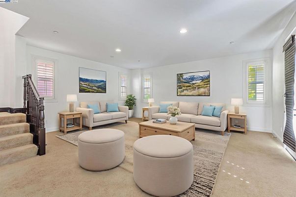 Interior, Living room, Recessed Lighting