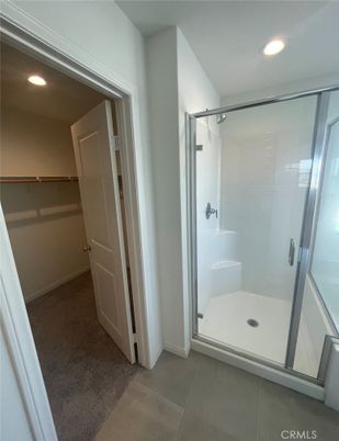 Bathroom, Glass Shower, Interior, Recessed Lighting, Walk-in Closets