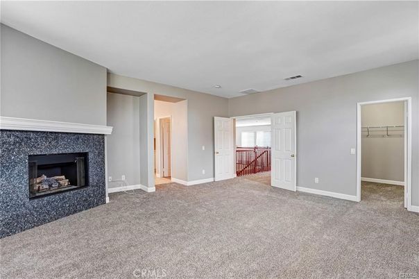 Empty room, Fireplace, Interior