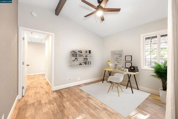Home Office, Interior, Wooden Beams, Wood Texture Flooring