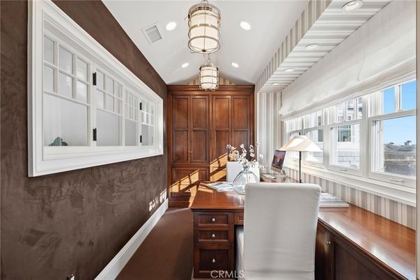 Home Office, Interior, Pendant Lights, Recessed Lighting