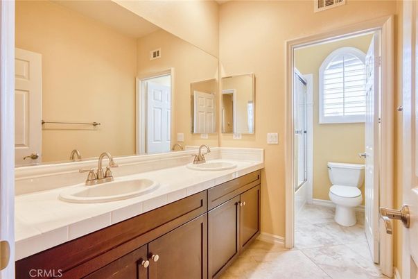 Bathroom, Dual Sink Vanities, Interior, Tile Countertops