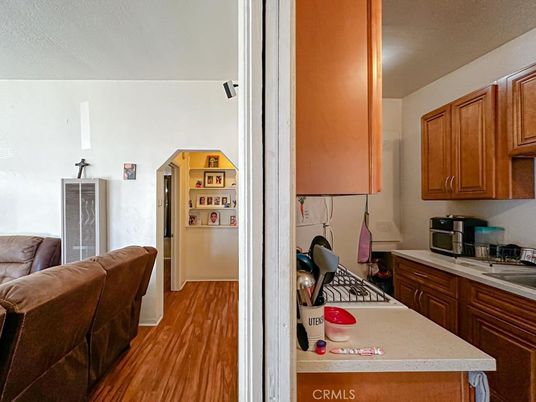 Interior, Kitchen, Wood Texture Flooring