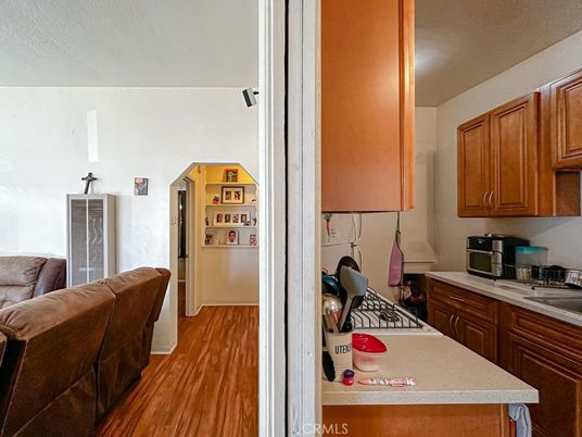 Interior, Kitchen, Wood Texture Flooring