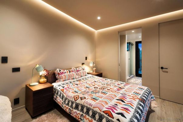 Bedroom, Interior, Recessed Lighting