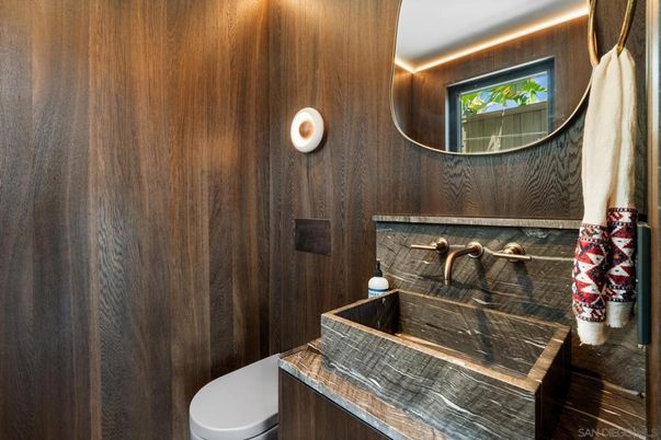 Bathroom, Interior, Wooden Walls