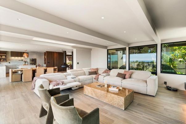 Dining room, Interior, Kitchen, Living room, Pendant Lights, Recessed Lighting, Wood Texture Flooring