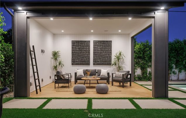 Exterior, Interior, Recessed Lighting, Wood Texture Flooring