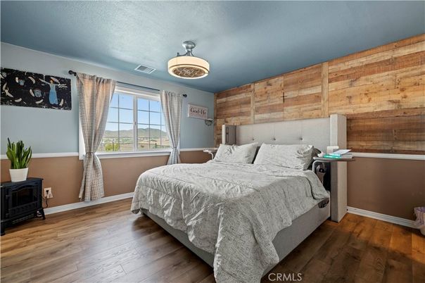 Bedroom, Interior, Wood Texture Flooring, Wooden Walls