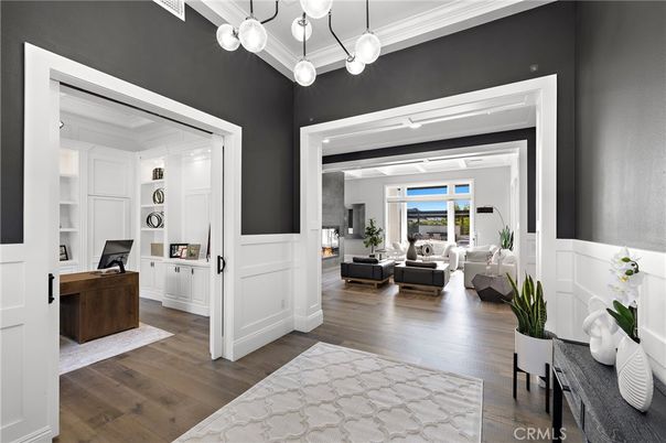 Interior, Living room, Pendant Lights, Wood Texture Flooring