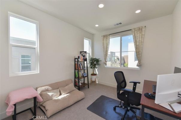 Home Office, Interior, Recessed Lighting