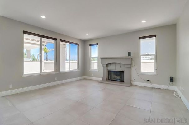 Empty room, Fireplace, Interior, Recessed Lighting