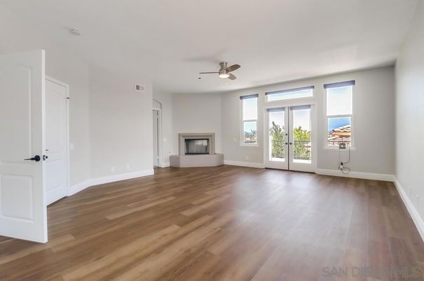 Empty room, Fireplace, Interior, Wood Texture Flooring
