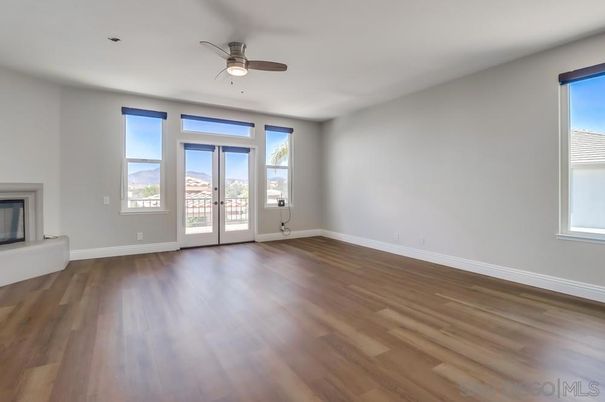 Empty room, Fireplace, Interior, Wood Texture Flooring